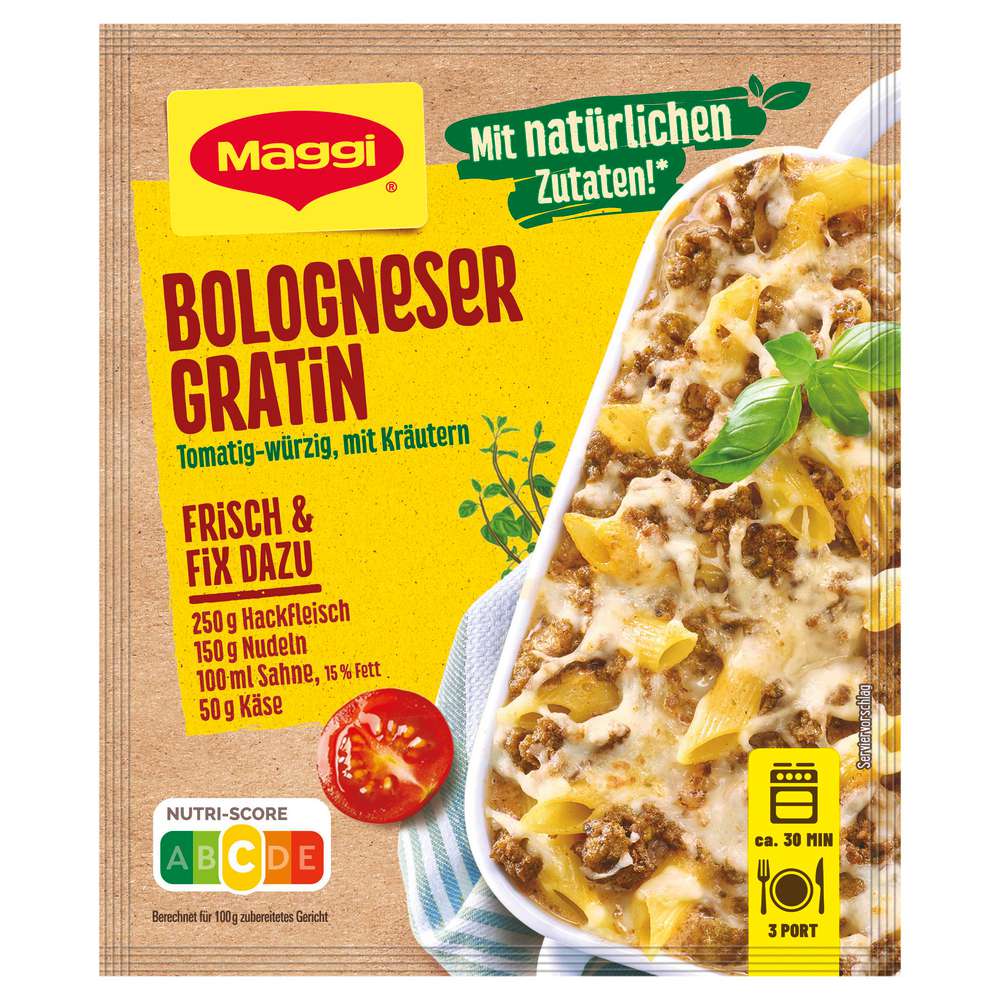 Produktabbildung Maggi Fix-Würzmischung, Bologneser Gratin