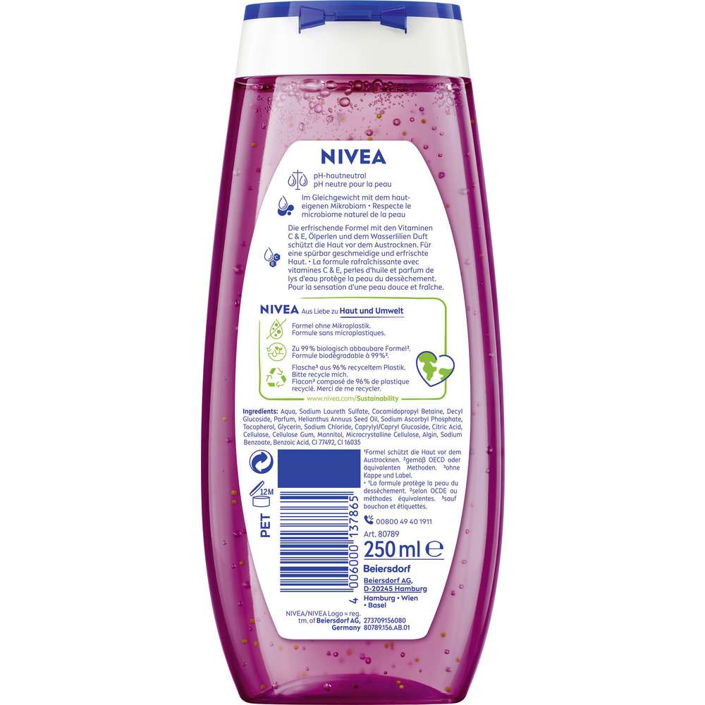 Produktabbildung Nivea Duschgel, Waterlily & Oil