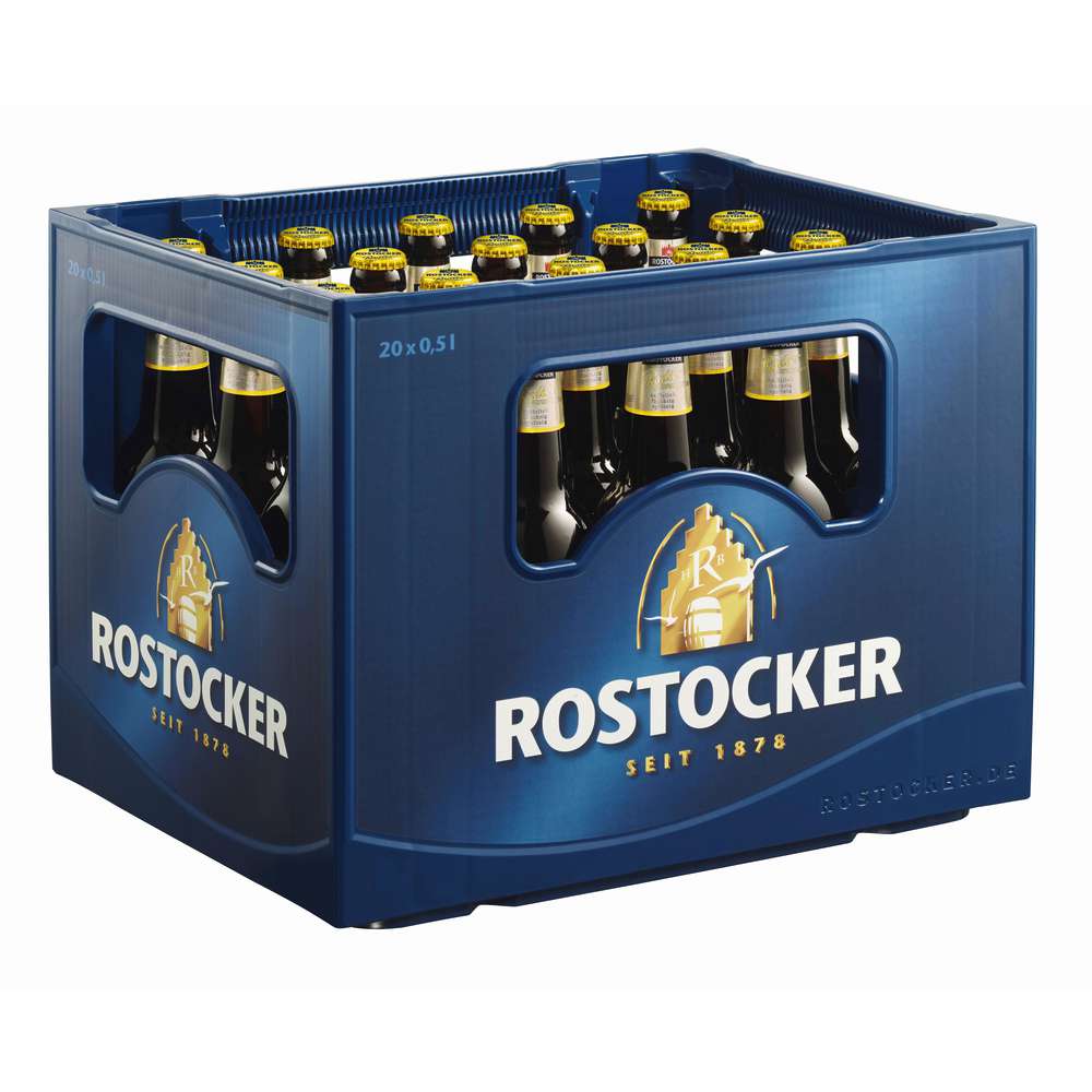 Produktabbildung Rostocker Biermischgetränk, Radler naturtrüb 2,5% (20x 0,500 Liter)