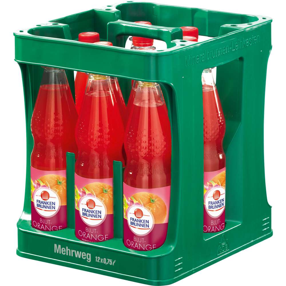 Produktabbildung Franken Brunnen Blutorangen Limonade (12x 0,750 Liter)