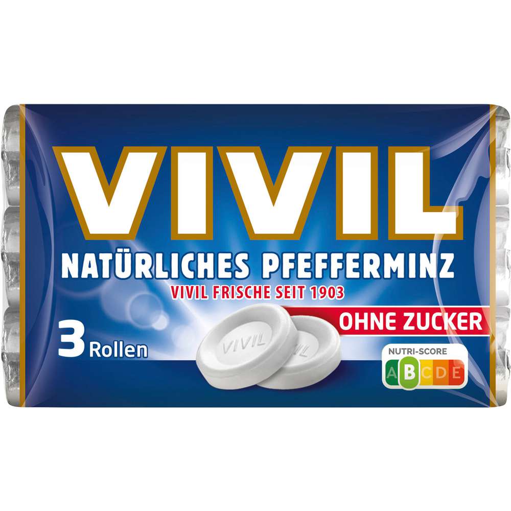 Produktabbildung Vivil Friendship Pastillen Pfefferminz, ohne Zucker
