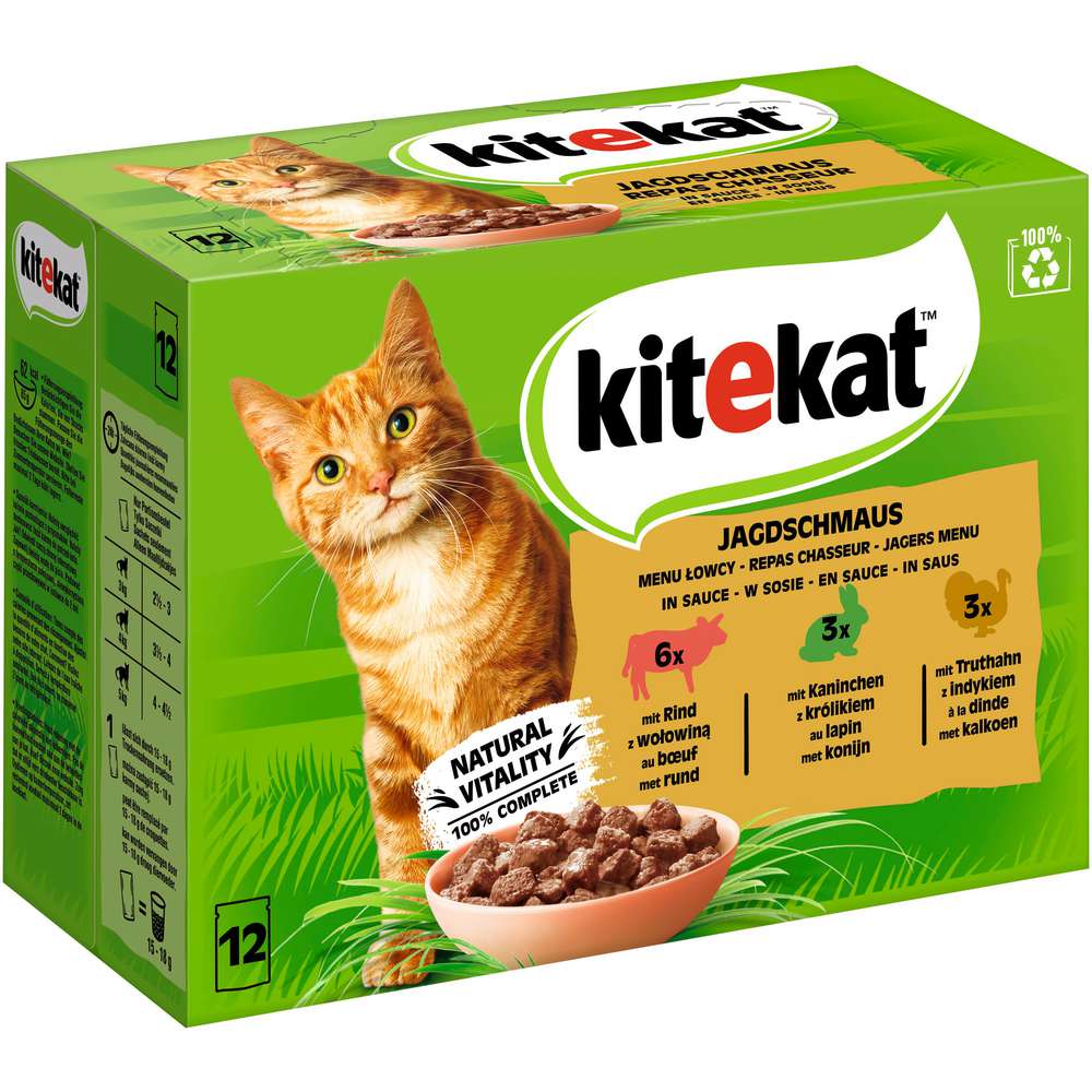 Produktabbildung Kitekat Katzen-Nassfutter Mix, Jagdschmaus