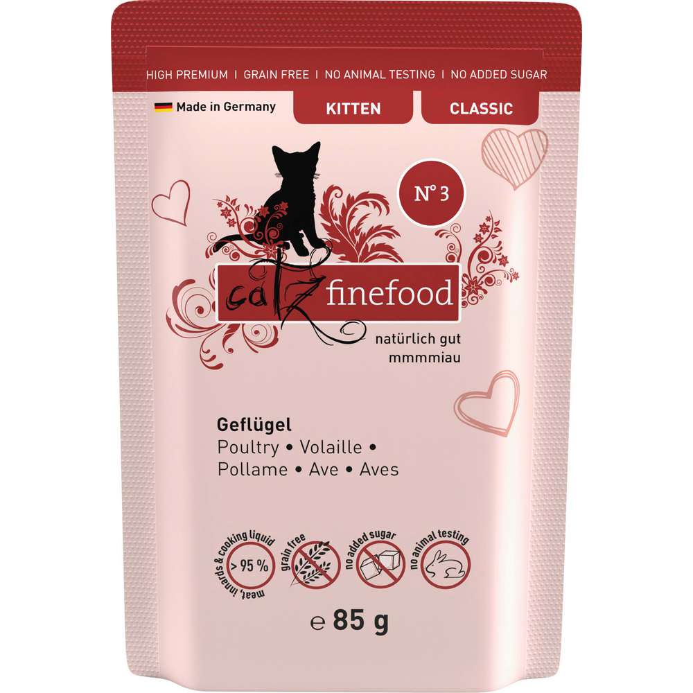 Produktabbildung catz finefood Katzen-Nassfutter Kitten, Geflügel