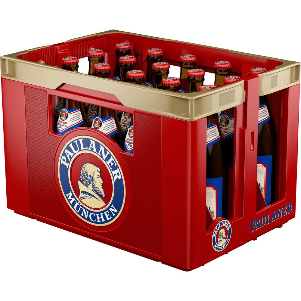 Produktabbildung Paulaner Münchner Hell Bier, alkoholfrei (20x 0,500 Liter)