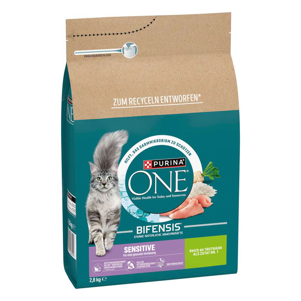 Produktabbildung Purina Katzen-Trockenfutter, Bifensis, Sensitive Truthahn