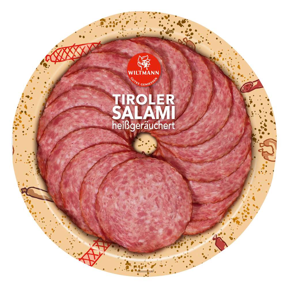 Produktabbildung Wiltmann Tiroler Salami, heißgeräuchert