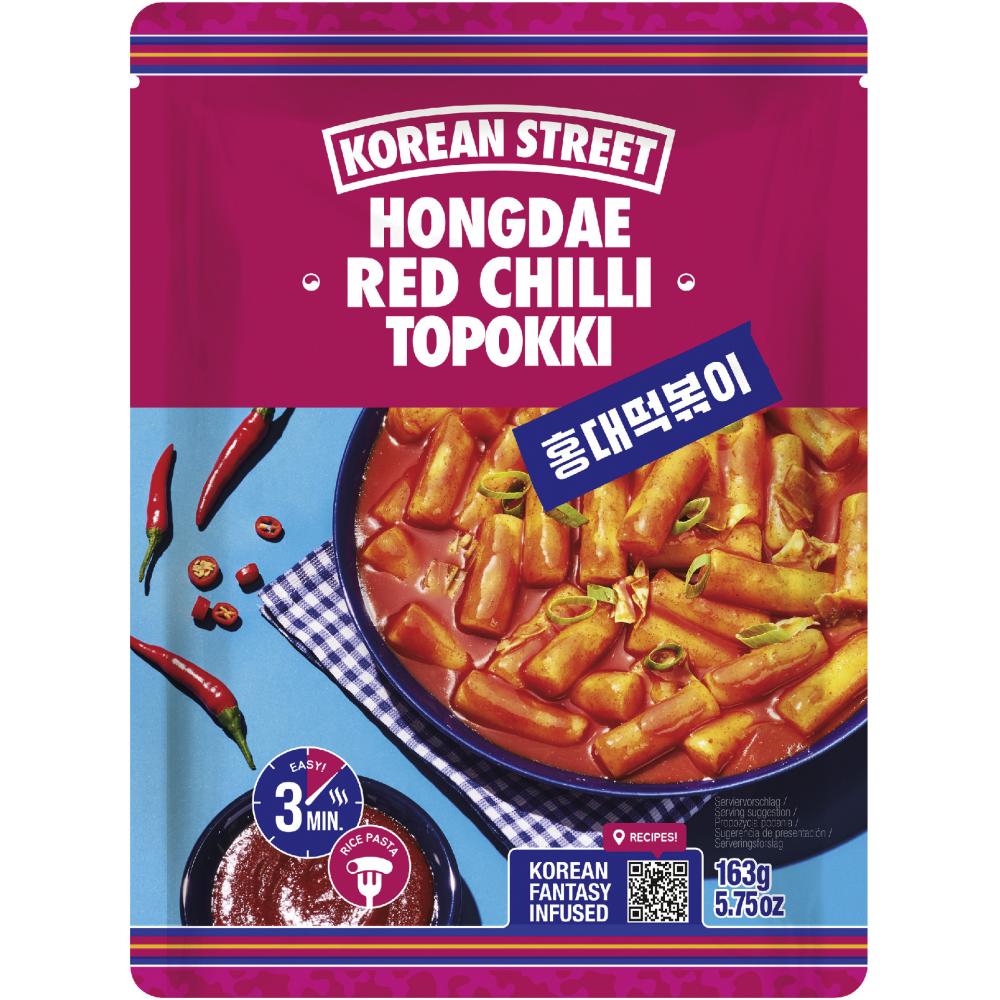 Produktabbildung keine Marke Koren Street Hongdae Red Chilli Topokki, 163 g
