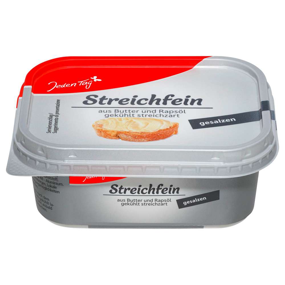 Produktabbildung Jeden Tag Streichfein Butter, gesalzen