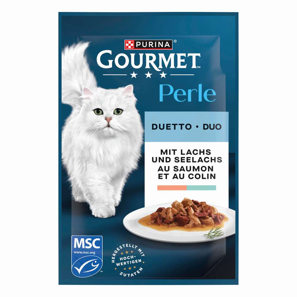 Produktabbildung Purina Katzen-Nassfutter Gourmet Perle, Lachs/Seelachs