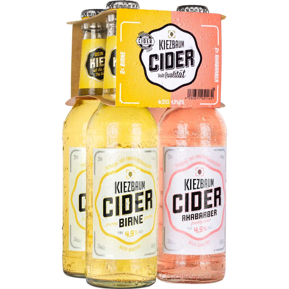 Produktabbildung Kiezbaum Cider, Birne & Rhabarber