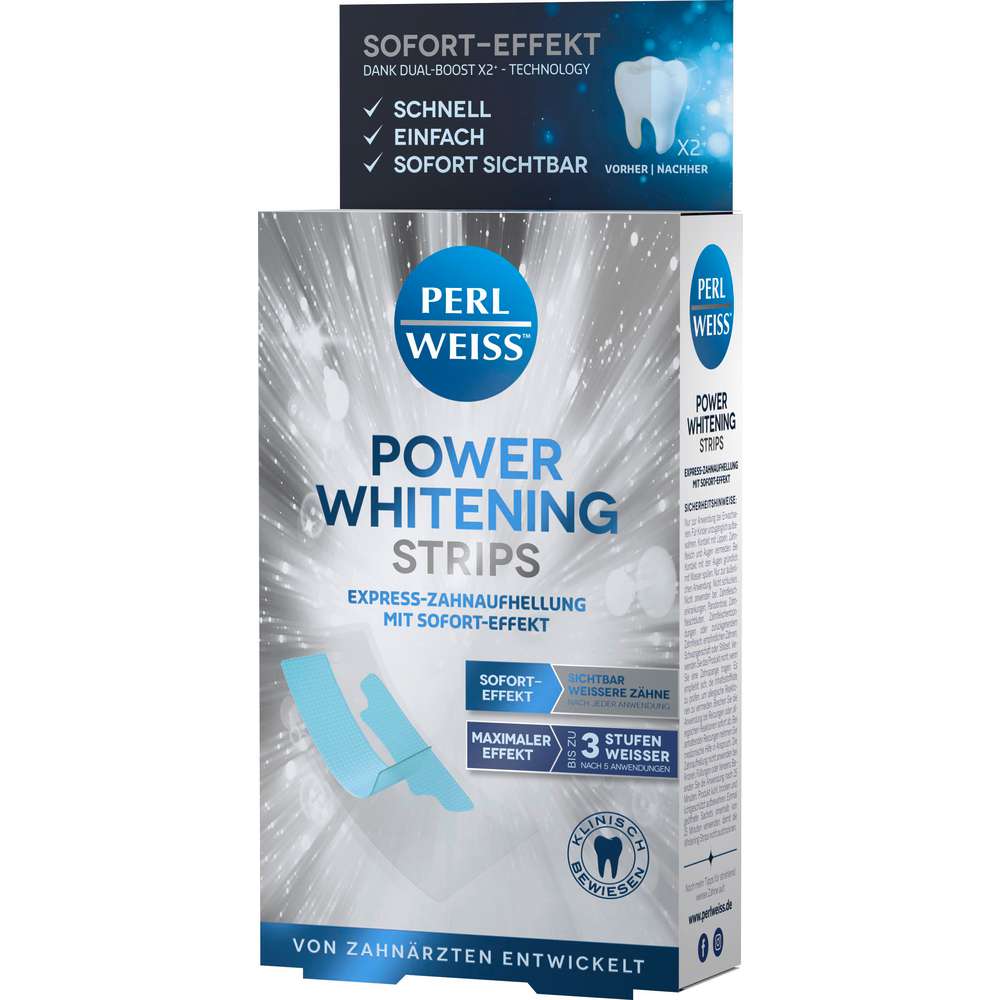 Produktabbildung Perlweiss Express Zahnaufhellung, Power Whitening Stripes