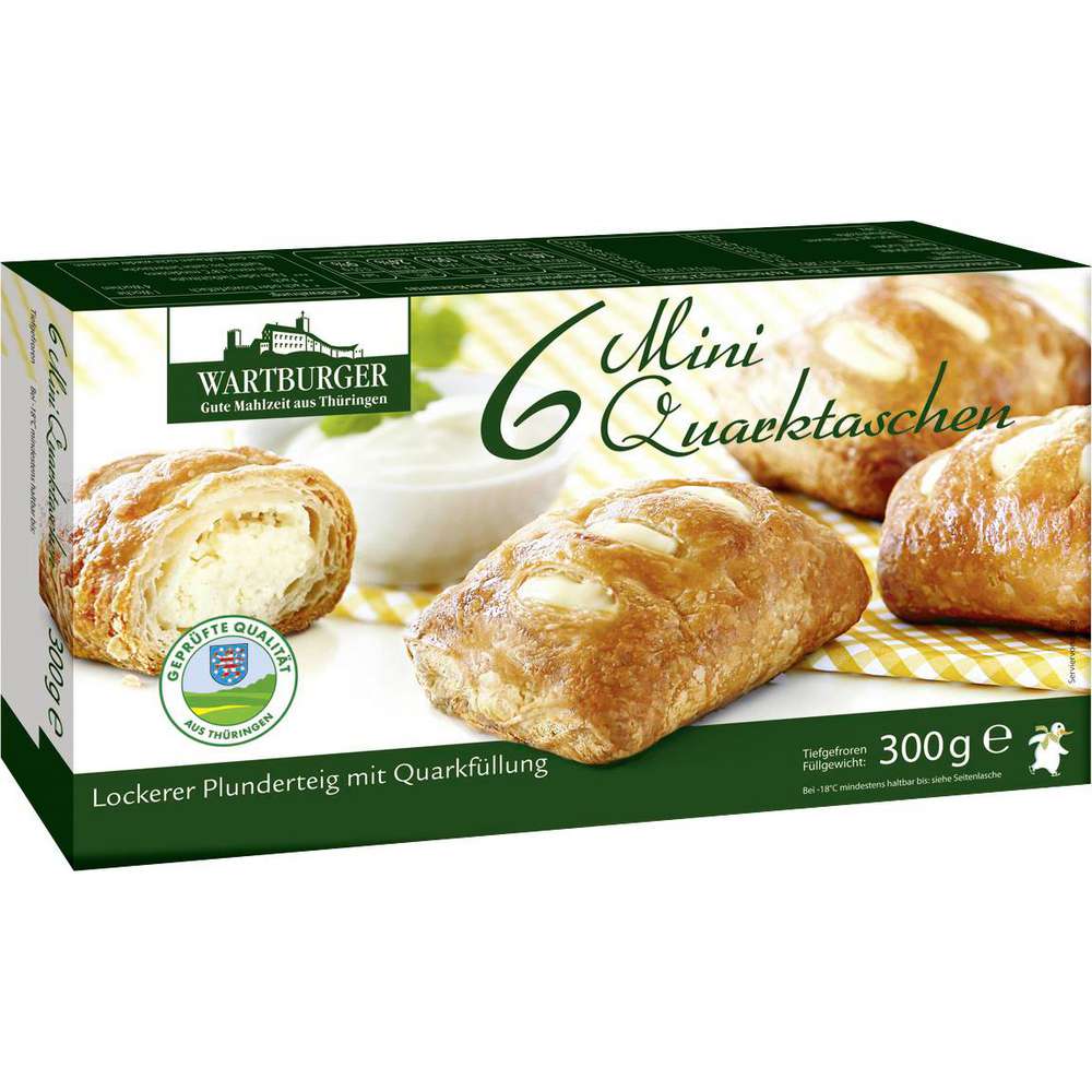 Produktabbildung Wartburger 6 Mini-Quarktaschen, tiefgekühlt