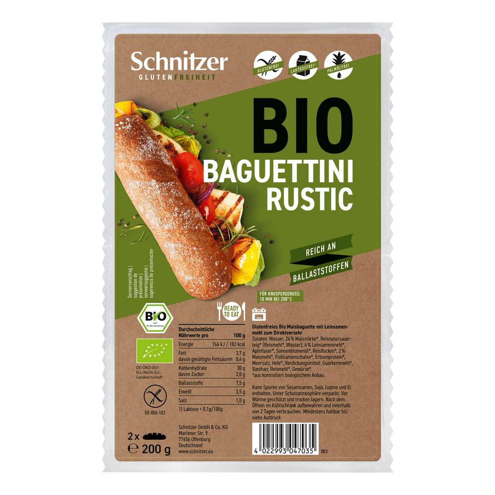 Produktabbildung Schnitzer Bio Baguettini, Rustic