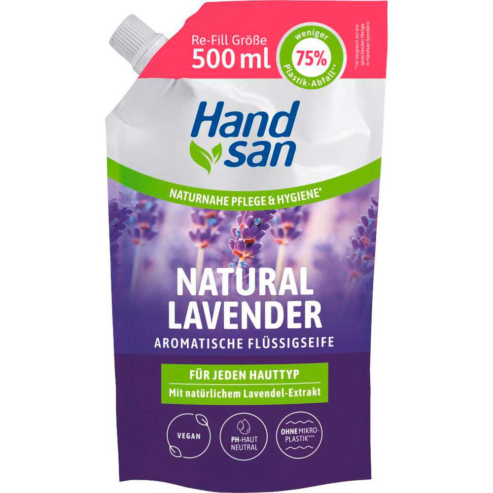 Produktabbildung Handsan Seife Nachfüller, Lavendel