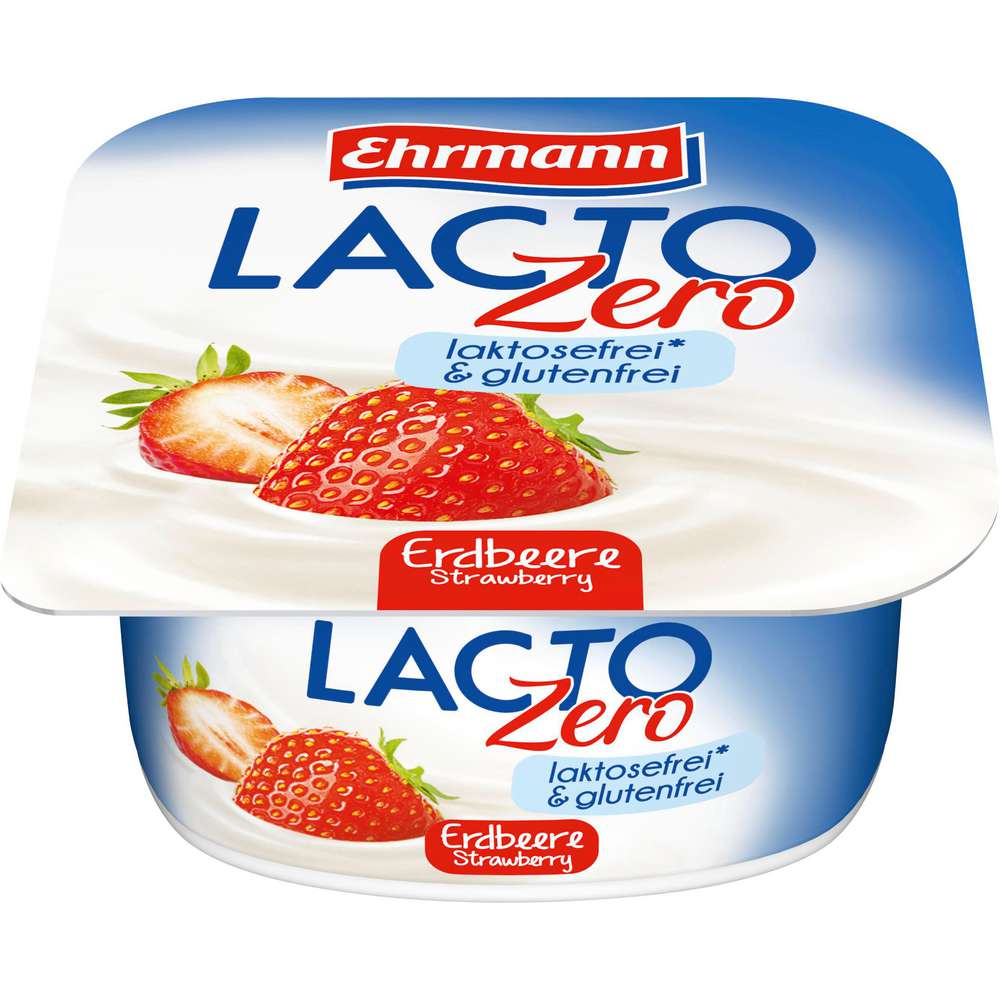 Produktabbildung Ehrmann Quark-Joghurt-Creme Lacto-Zero Erdbeere, laktosefrei