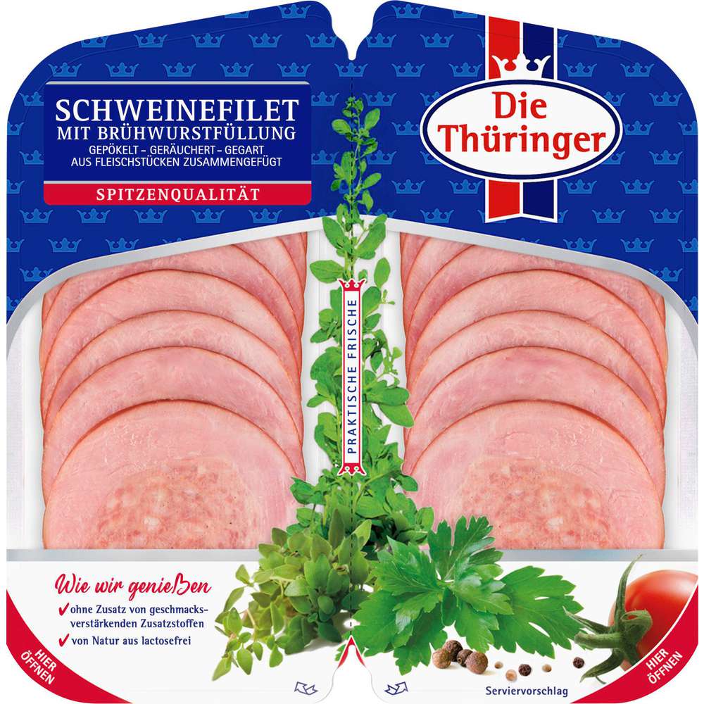 Produktabbildung Die Thüringer Thüringer Schweinefilet, mit Brühwurstfüllung