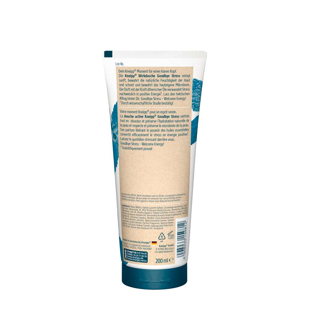 Produktabbildung Kneipp Wirkdusche Goodbye Stress, Wasserminze Rosmarin