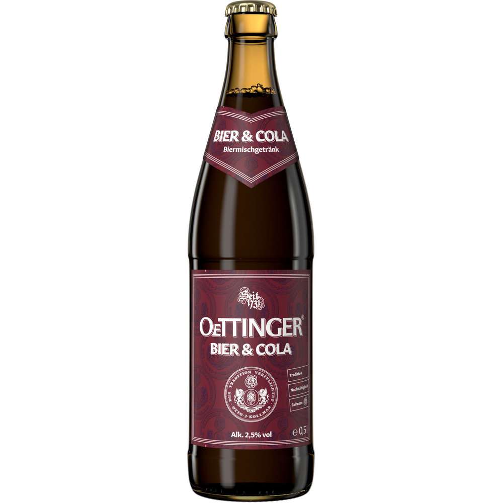 Produktabbildung Oettinger Biermischgetränk Mixed Bier & Cola, 2,5 %