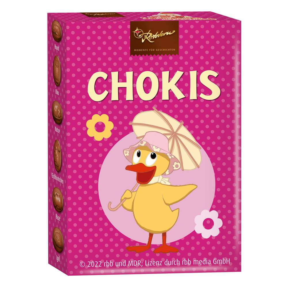 Produktabbildung Rotstern Chokis Vollmilchschokoladen-Bohnen, Sandmännchen