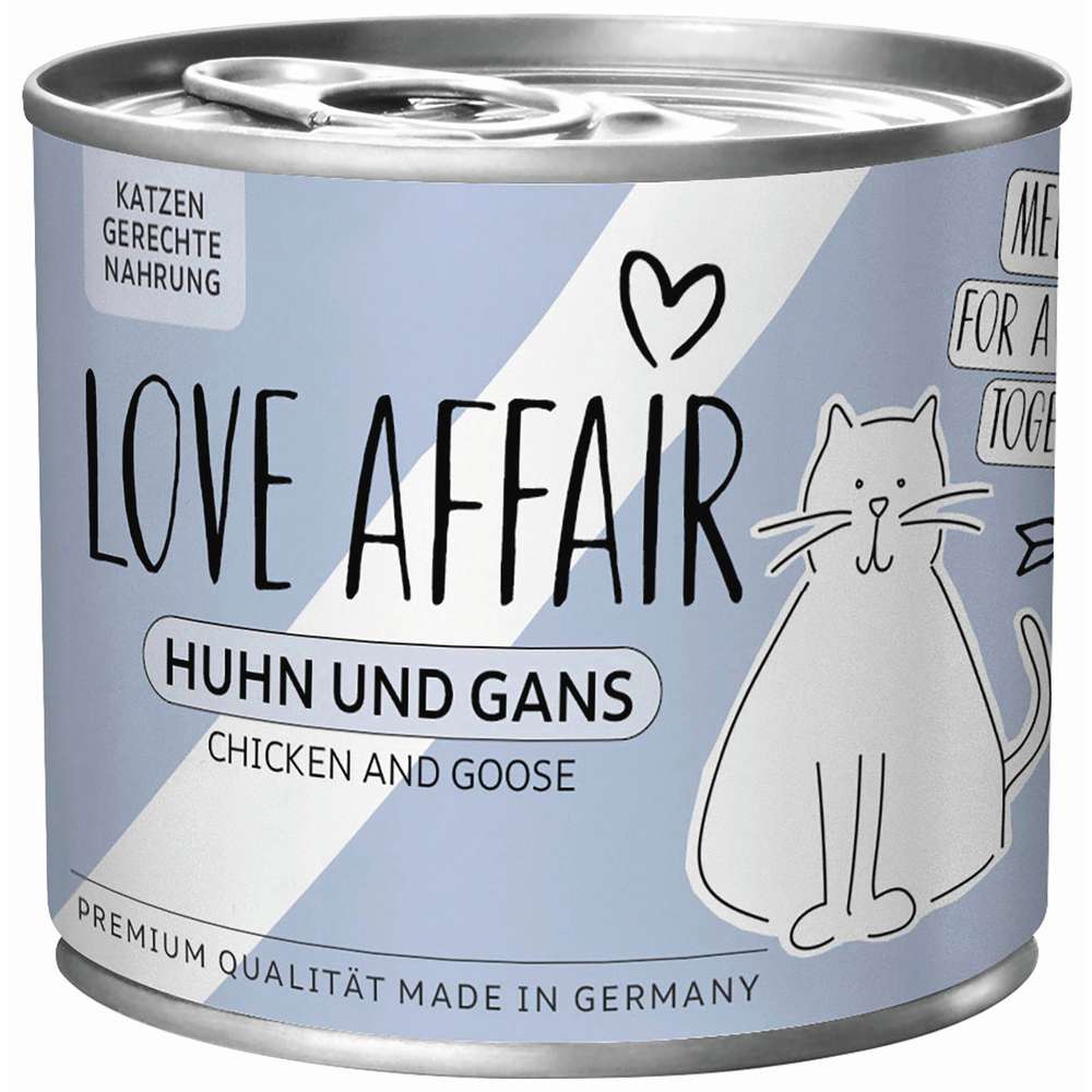 Produktabbildung Hardys Manufaktur Katzen-Nassfutter Love Affair, Huhn/Gans