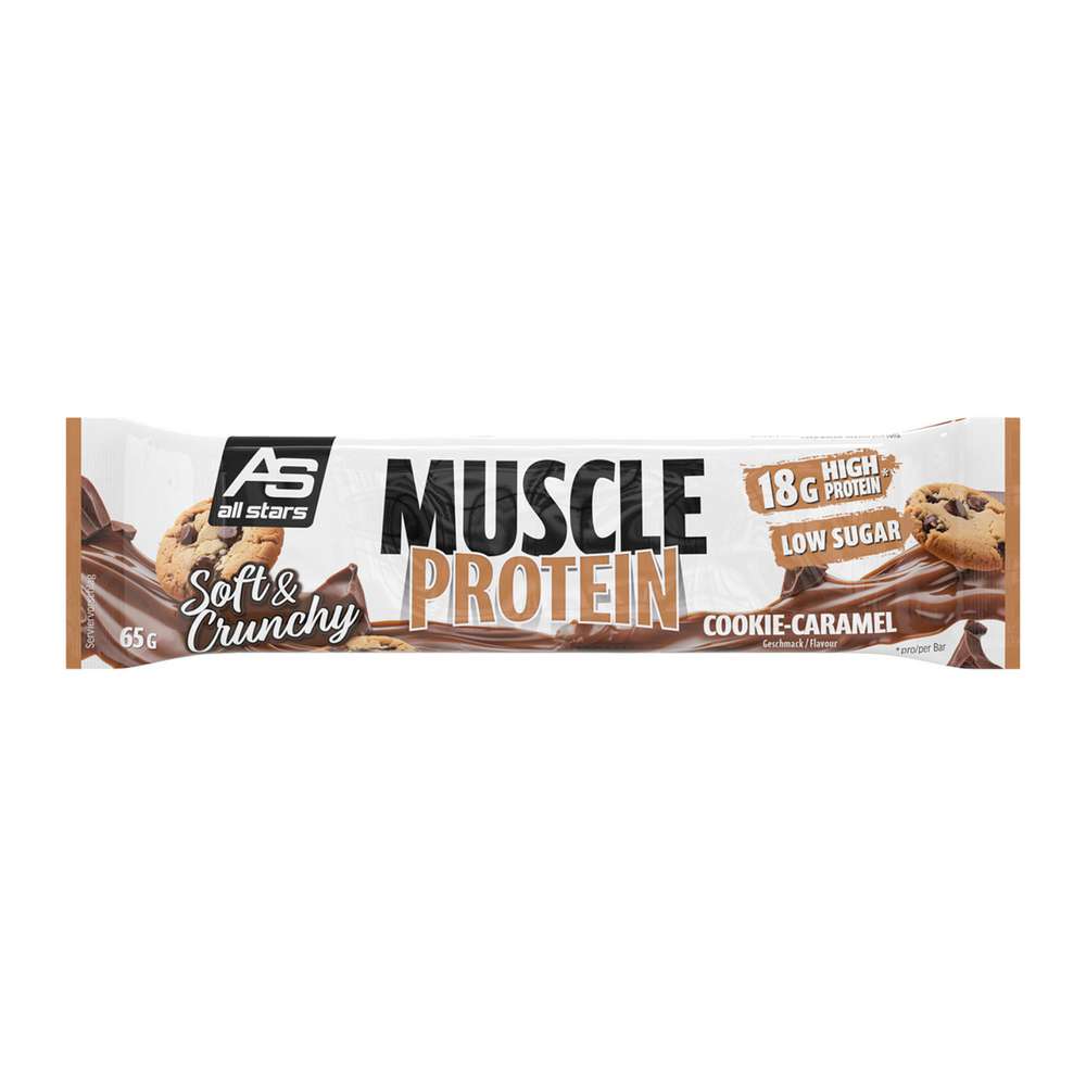 Produktabbildung all stars Muscle Protein-Riegel, Cookie-Caramel