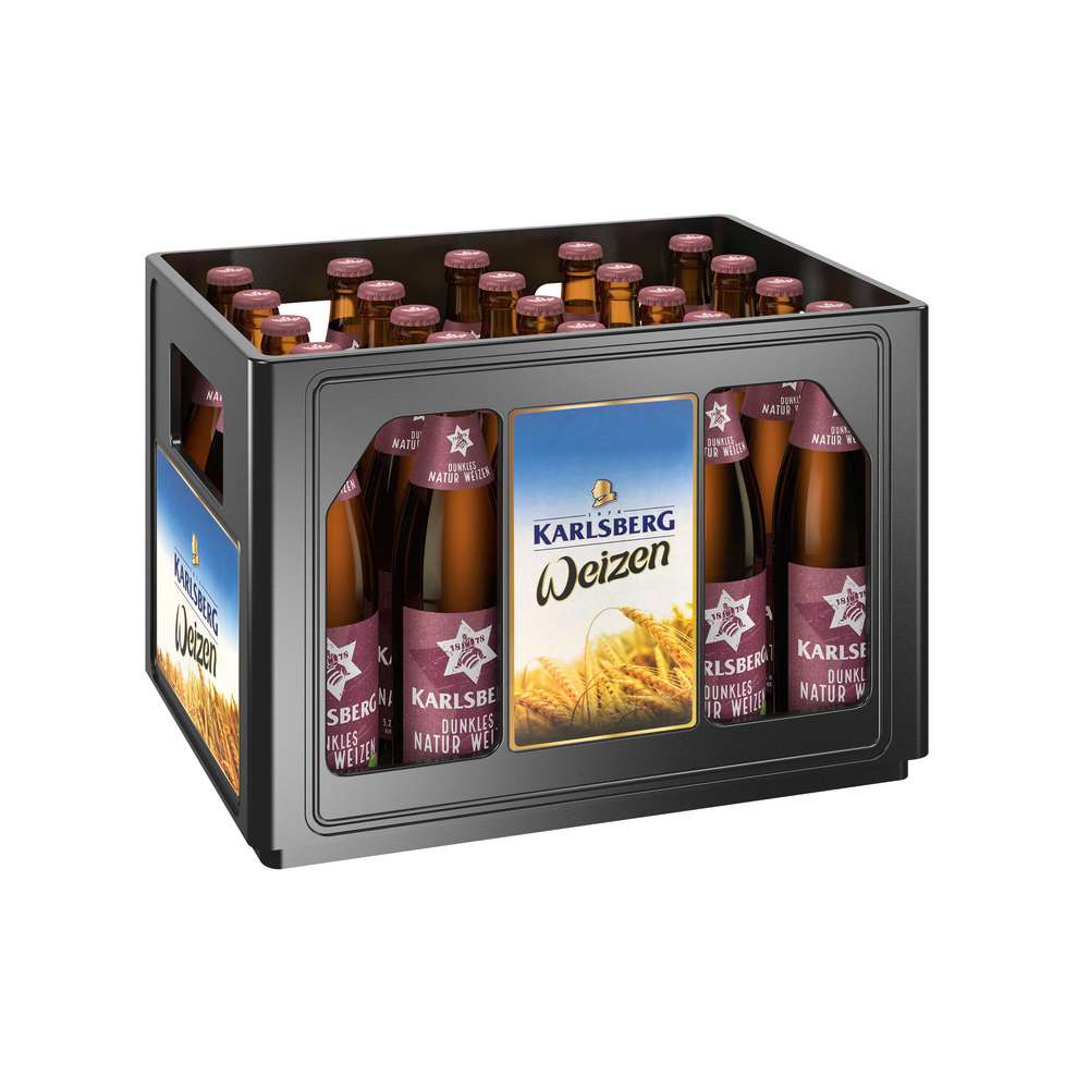 Produktabbildung Karlsberg Weizenbier, dunkel 5,3% (20x 0,500 Liter)