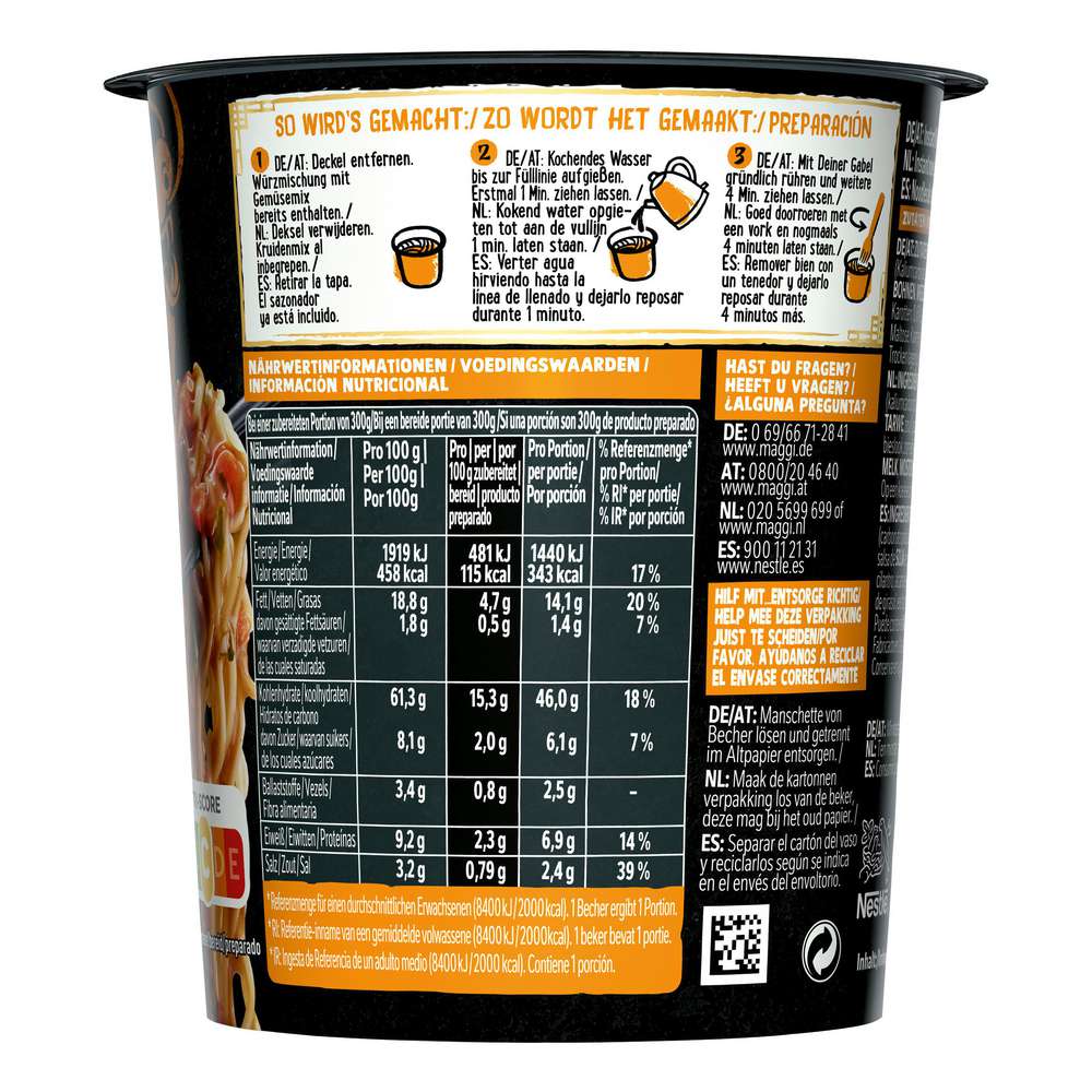 Produktabbildung Maggi Magic Asia Saucy Noodles, Sesam Chicken