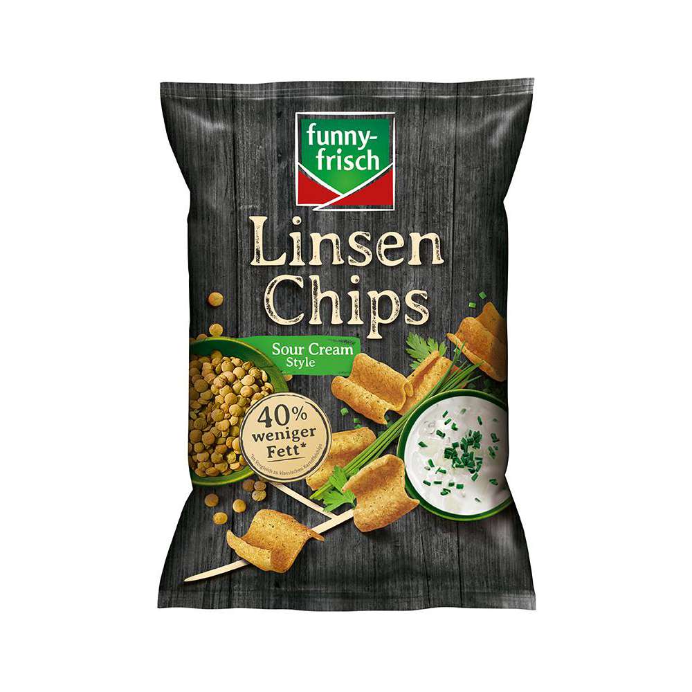 Produktabbildung funny-frisch Linsen Chips Sour Cream