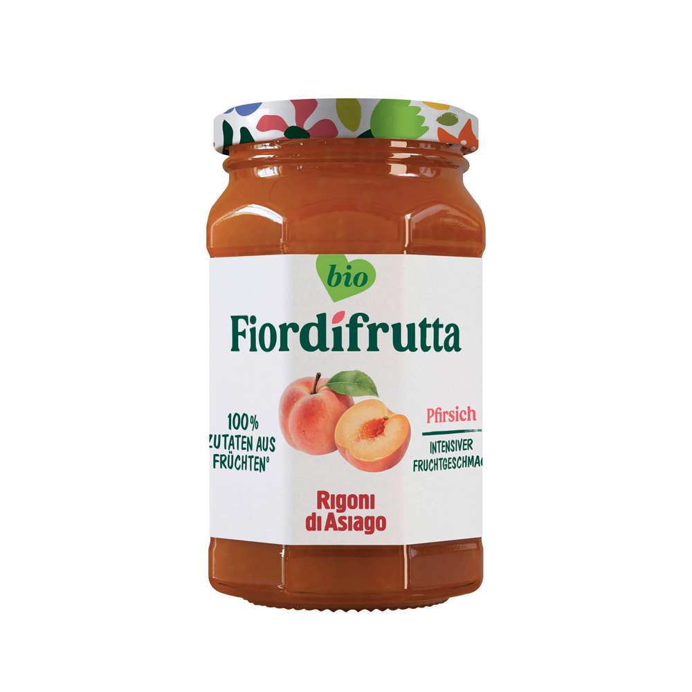 Produktabbildung Fiordifrutta Bio Fruchtaufstrich, Pfirsich