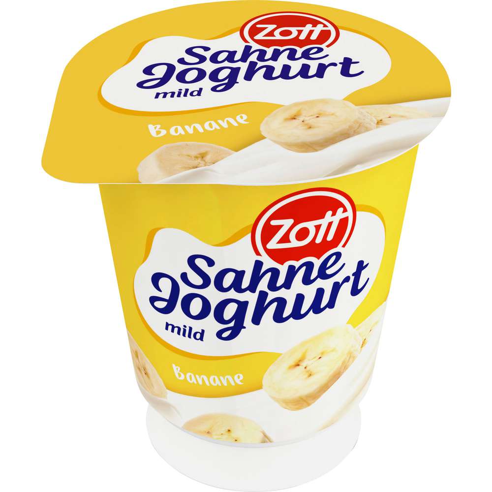Produktabbildung Zott Sahnejoghurt, Banane