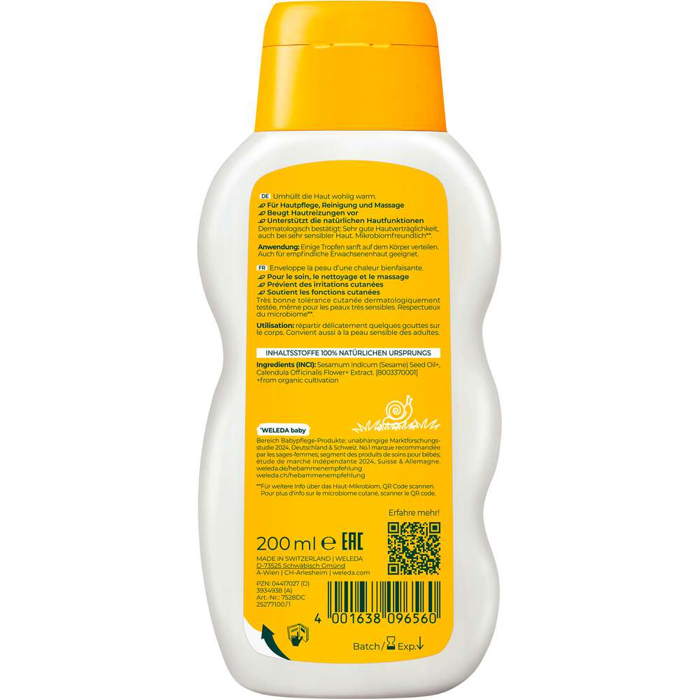 Produktabbildung Weleda Pflegeöl Baby, Calendula, parfümfrei