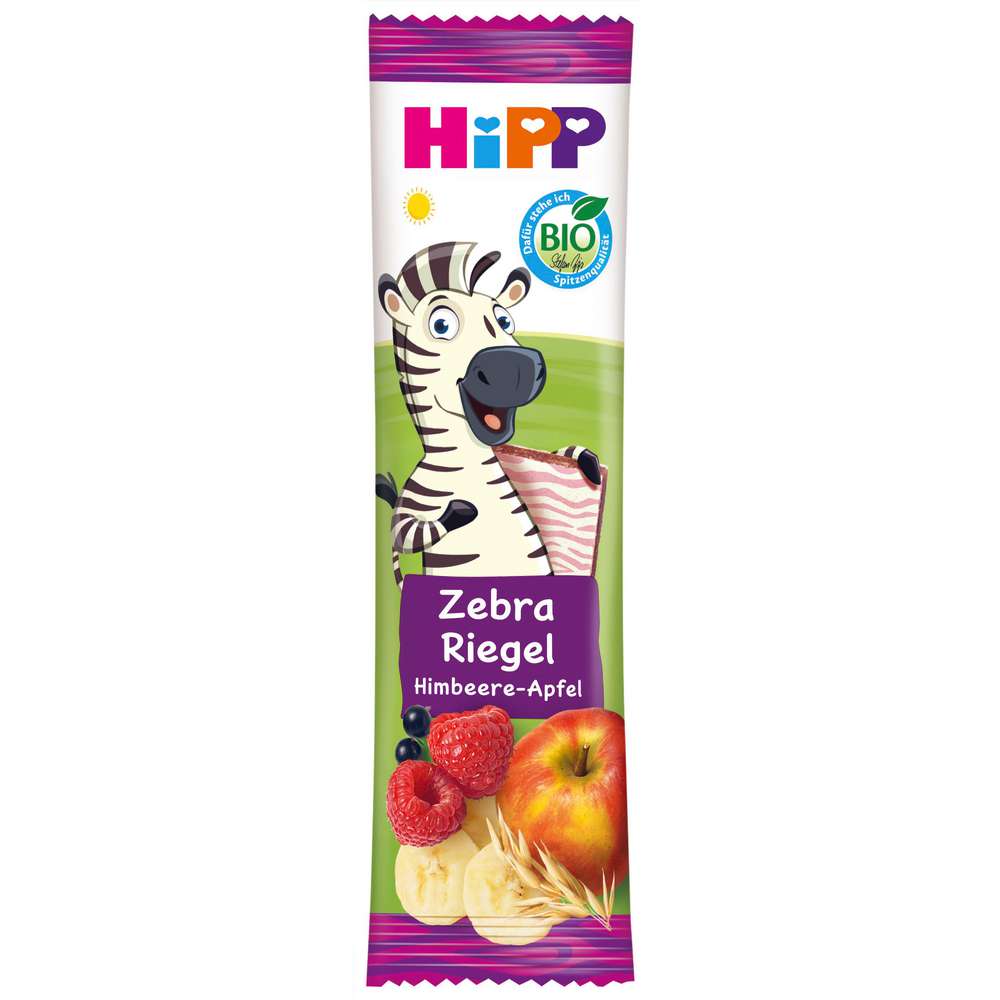 Produktabbildung Hipp Frucht-Riegel, Himbeere in Banane-Apfel