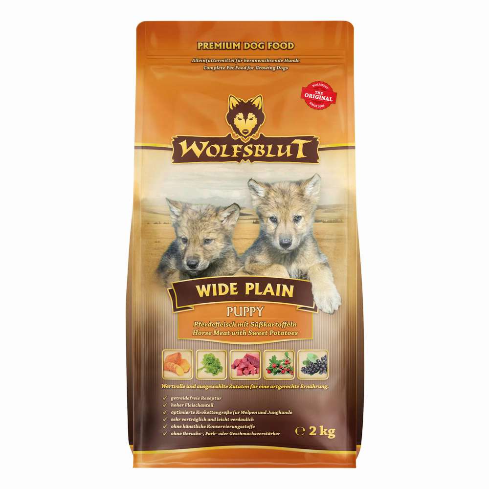 Produktabbildung Wolfsblut Hunde-Trockenfutter,  Wide Plain Puppy Pferdefleisch