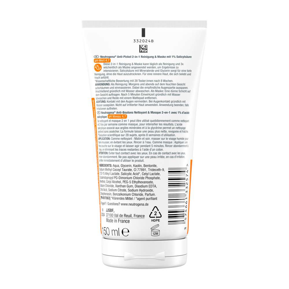 Produktabbildung Neutrogena Visibly Clear Anti-Pickel Reinigung & Maske