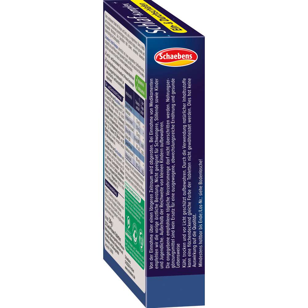 Produktabbildung Schaebens Schlaf-Komplex, 30 Tabletten