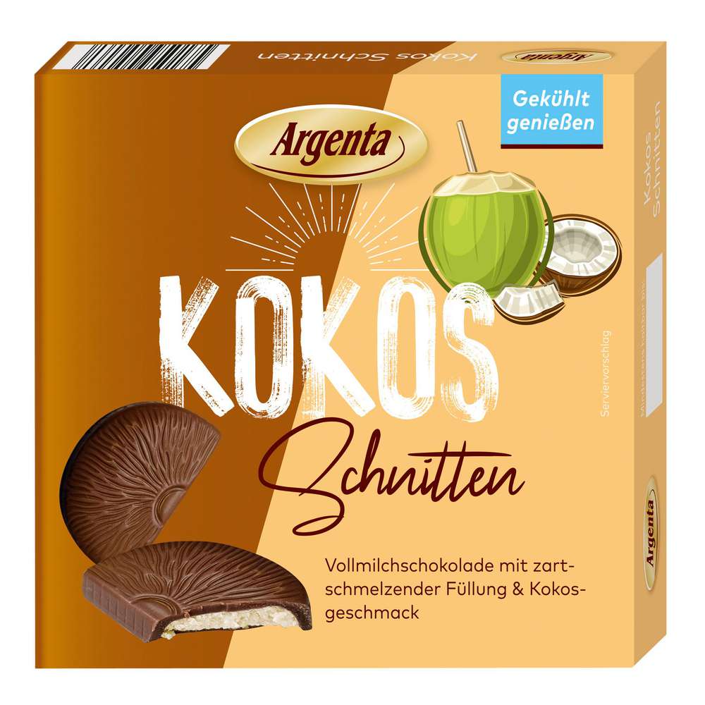 Produktabbildung Argenta Pralinen Schnitten, Kokos