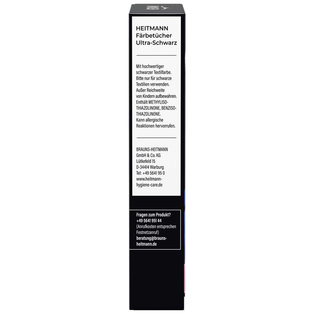 Produktabbildung Heitmann Färbetücher, Ultra-Schwarz