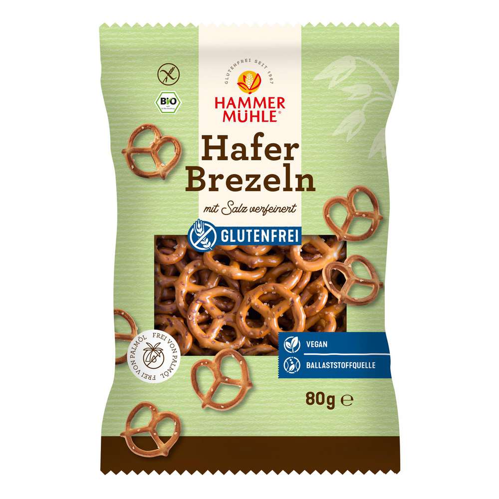 Produktabbildung Hammermühle Bio Hafer Brezeln