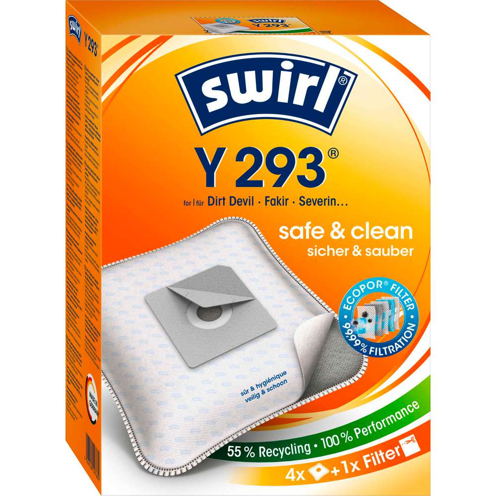 Produktabbildung Swirl Staubsauger-Beutel, Y293 Pure Air