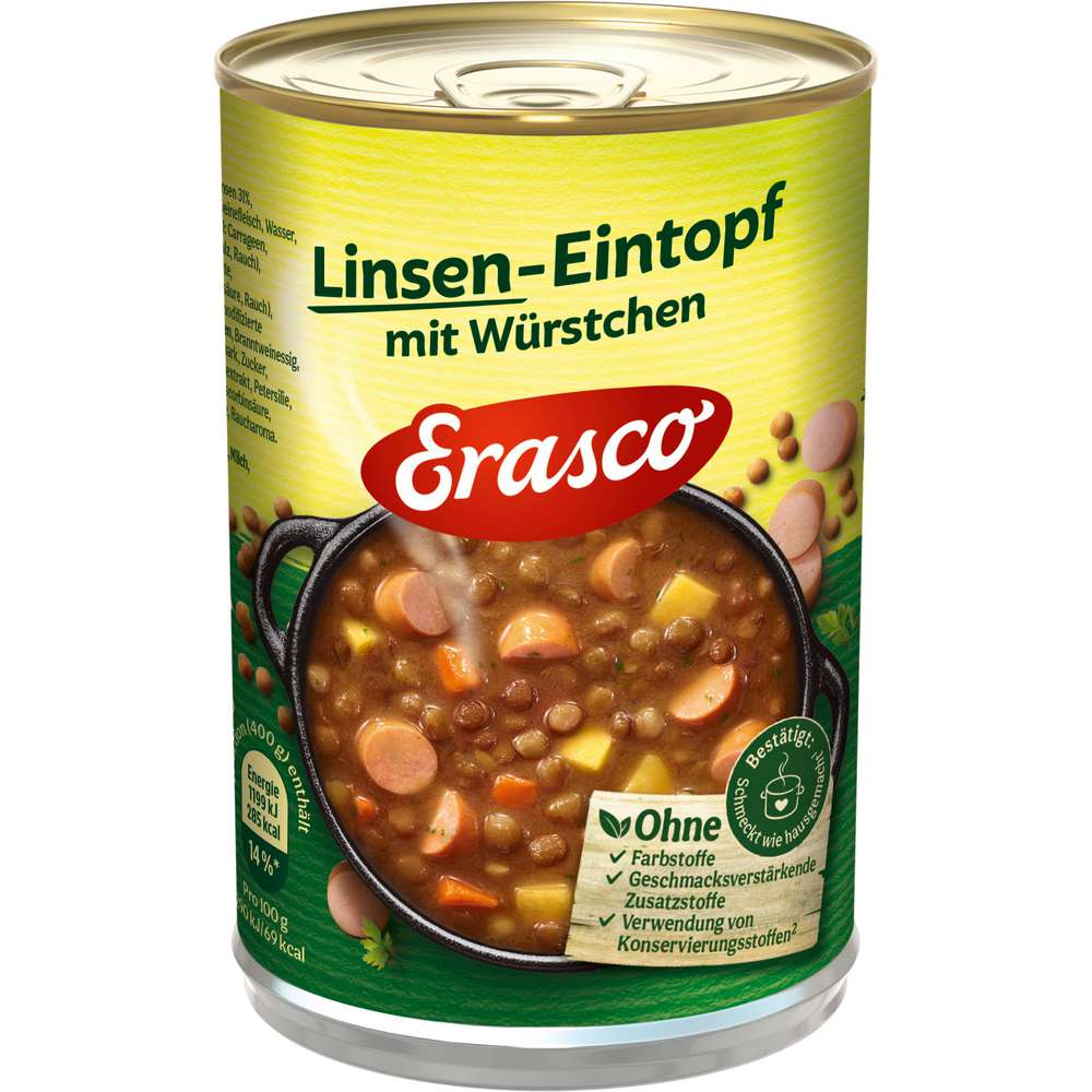 Produktabbildung Erasco Linsen-Eintopf mit Würstchen