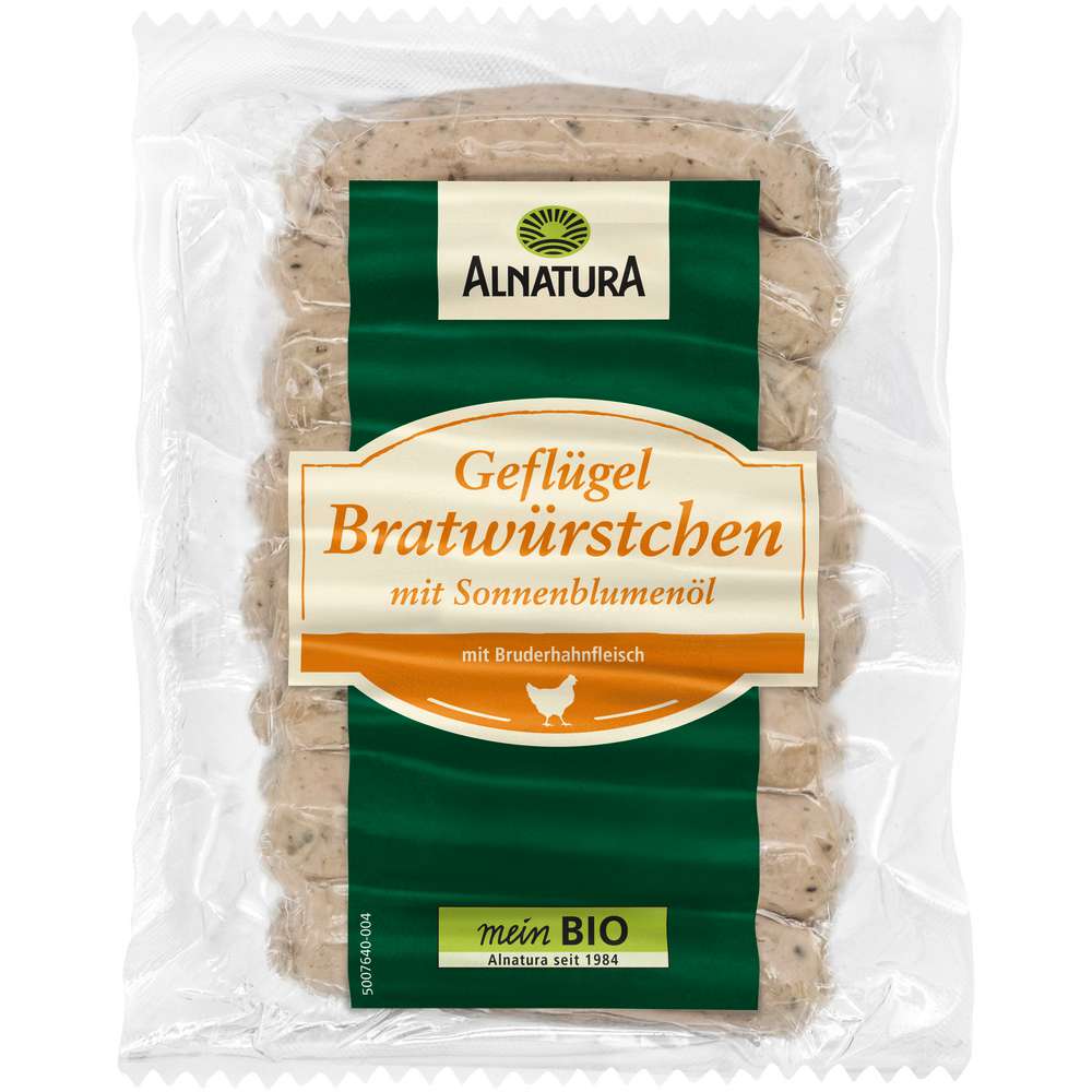 Produktabbildung Alnatura Bio Geflügel-Bratwurst