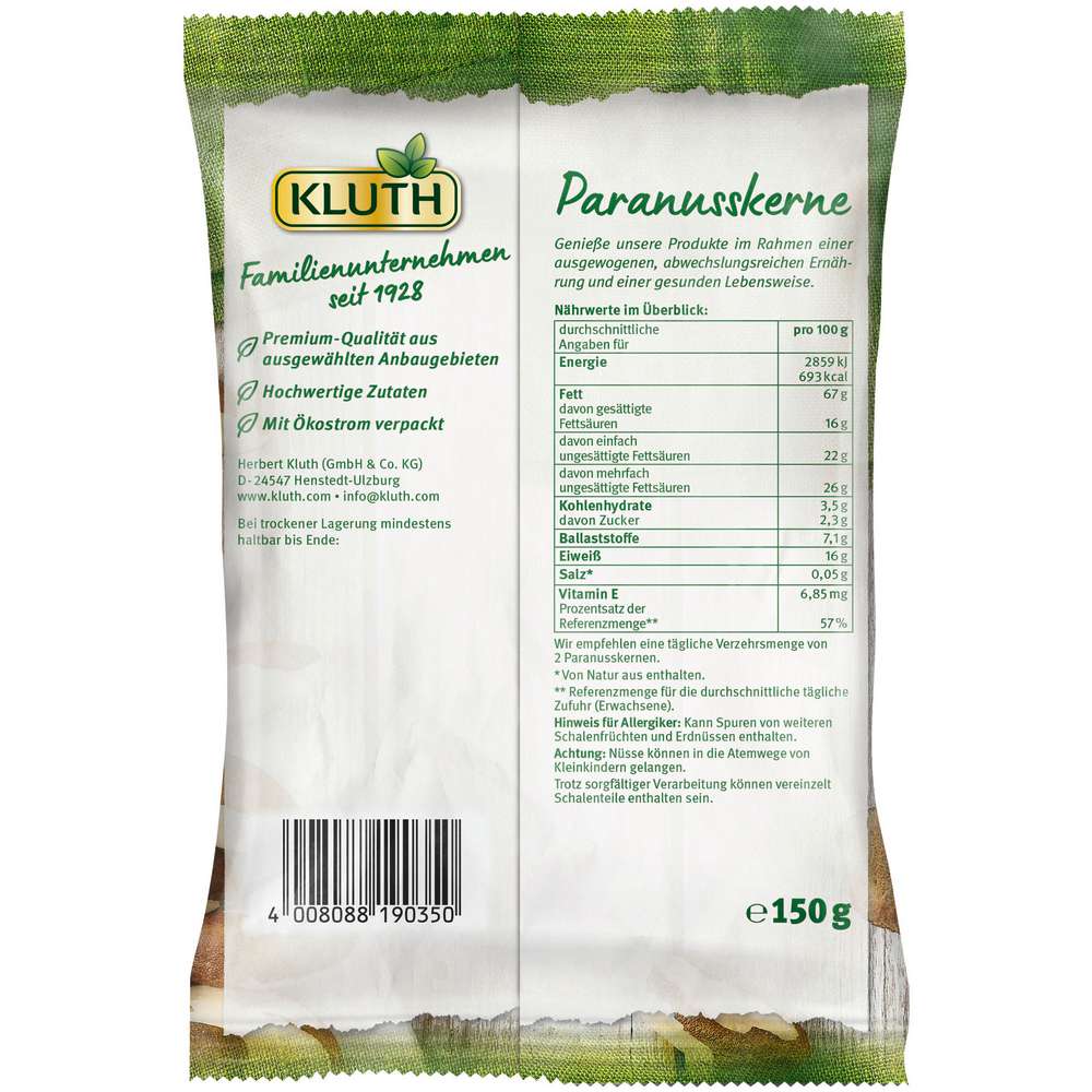 Produktabbildung Kluth Paranusskerne