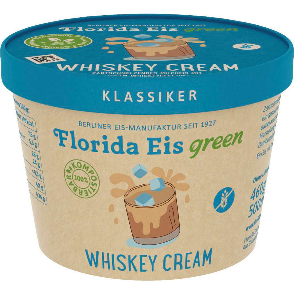 Produktabbildung Florida Eis Milcheis mit Whiskeygeschmack