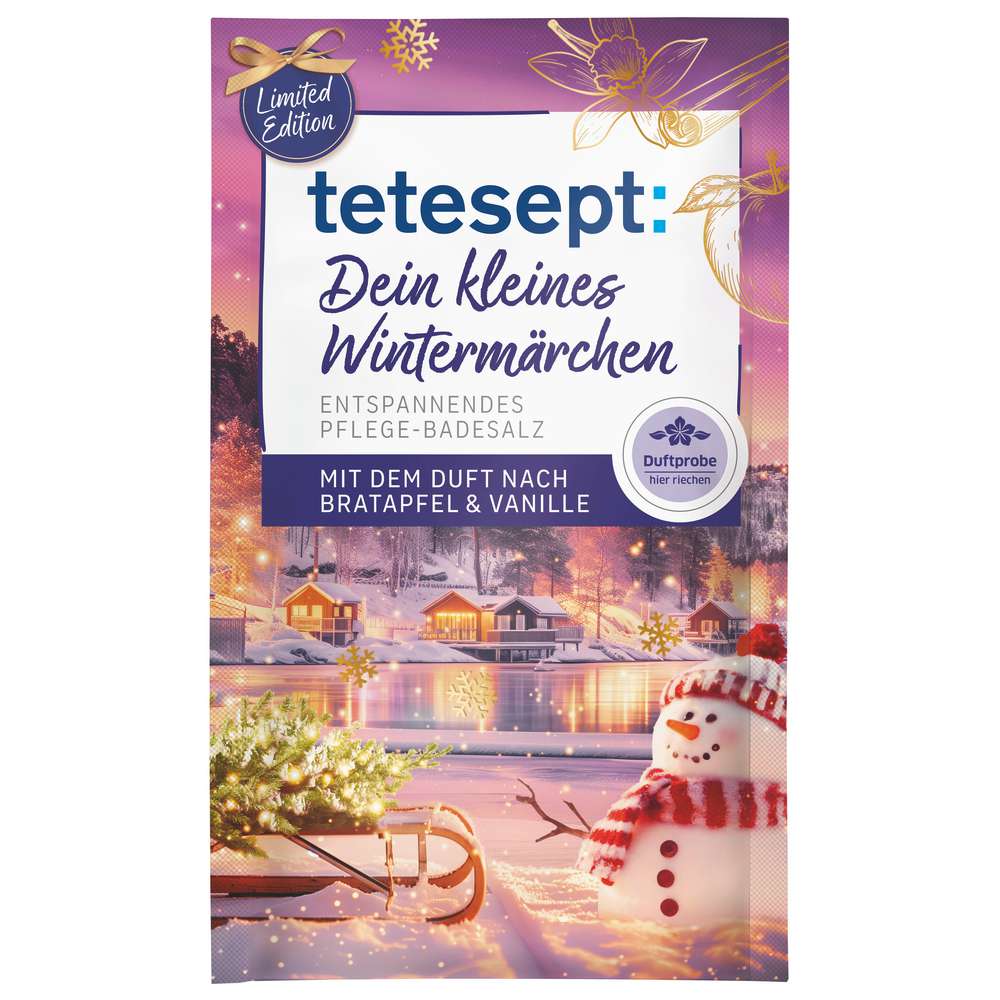 Produktabbildung tetesept Badesalz Wintermärchen, Bratapfel & Vanille