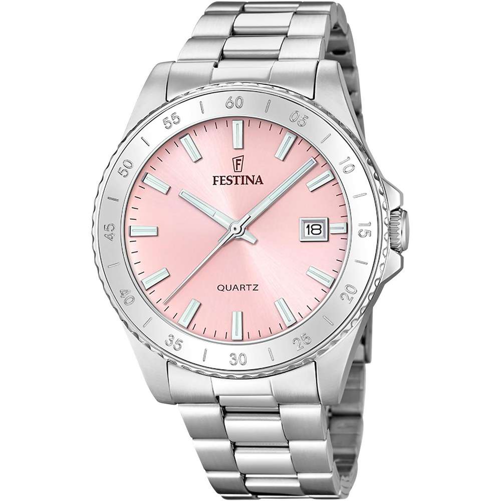 Produktabbildung Festina Damen-Armbanduhr, F20428/A silber/rosa