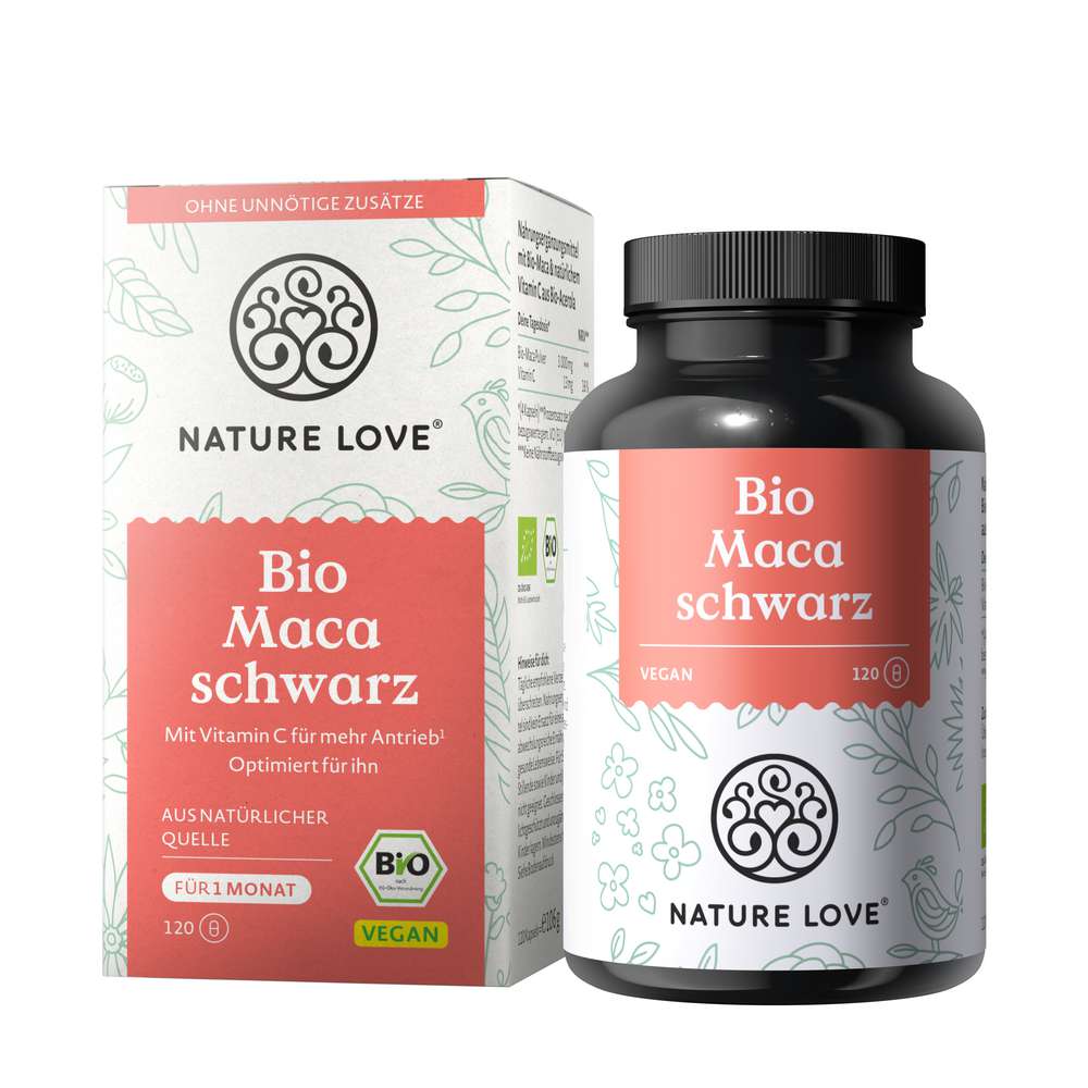Produktabbildung Nature Love Bio Maca Schwarz