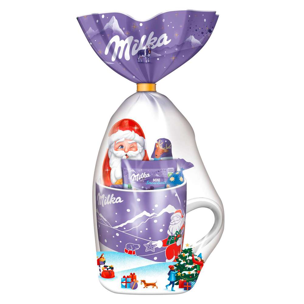 Produktabbildung Milka Weihnachtsbecher mit Schokolade