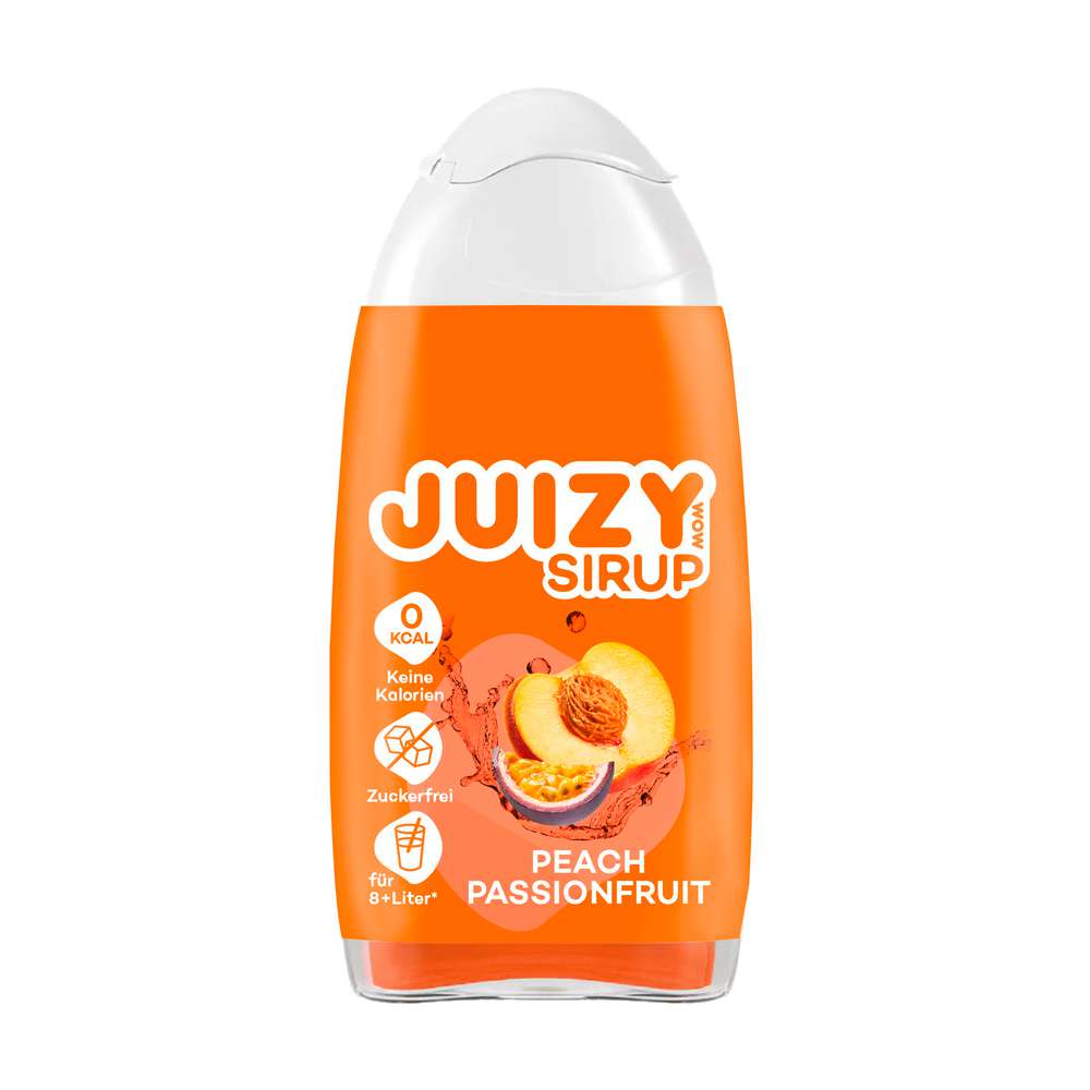 Produktabbildung Juizy Wow Sirup Peach-Passionfruit