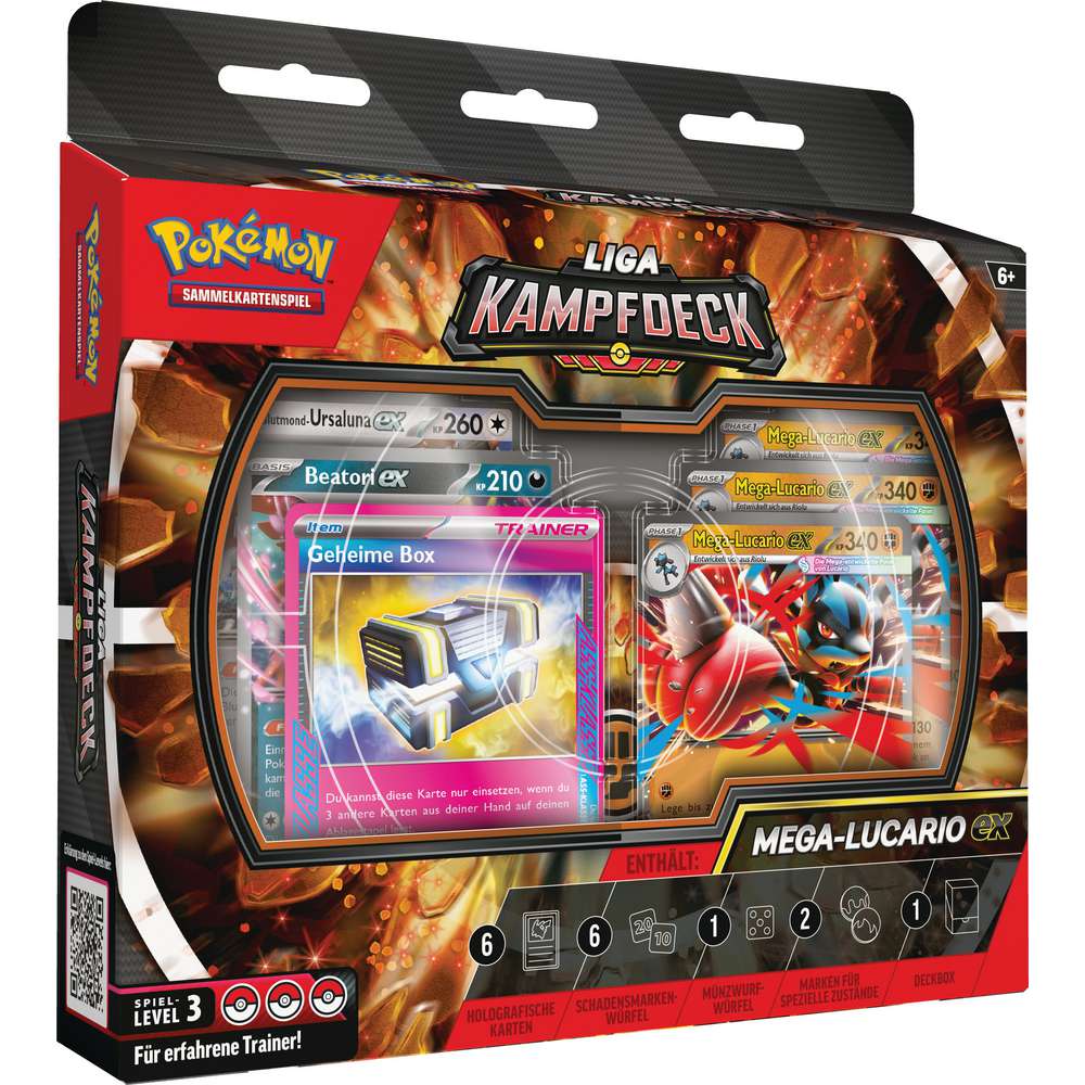 Produktabbildung Pokémon Sammelkarten Liga-Kampfdeck Mega-Lucario