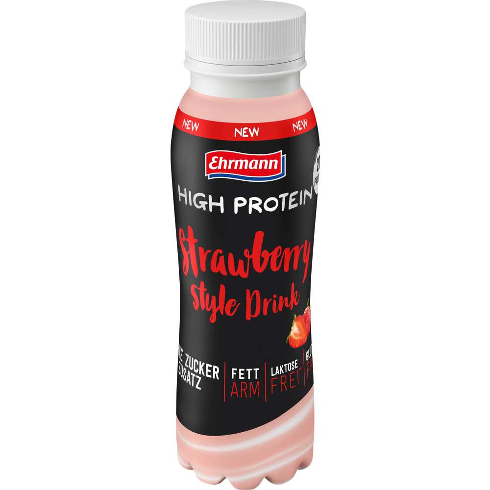 Produktabbildung Ehrmann High Protein-Drink, Erdbeere